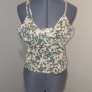 H&M floral print tank top